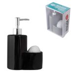 Dispenser_Banho_Com_Esponja_Liso_Cerâmica_E_Plástico_Sortido_18,5x13x7,2cm_Ref.CK5651_Clink
