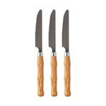 Kit_3_Facas_Churrasco_Tropicale_Inox_Cabo_Plástico_Cor_Madeira_20x1,7cm_Ref.CK5816_Clink
