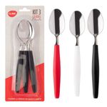 Kit_3_Colheres_de_Mesa_Madri_Inox_Cabo_Plástico_Sortido_19,9x3,5cmcm_Ref.CK5853_Clink