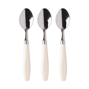 Kit 3 Colheres de Sobremesa Roma Inox Cabo Plástico 14,4x2,9cm CK5834 - Clink