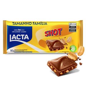 Barra de Chocolate Shot Tamanho Família 145g 1689 - Lacta