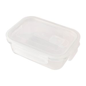 Pote Hermético 550ml Retangular Vidro 17x12,5x5cm F0365 - Flashgoods