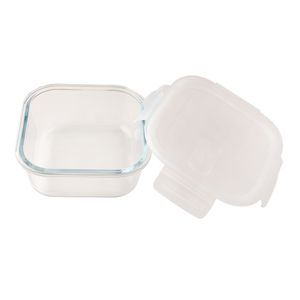 Pote Hermético 700ml Quadrado Vidro 15x15x6,5cm F0361 - Flashgoods