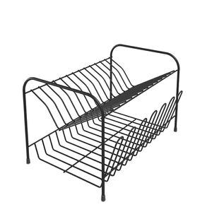 Escorredor Duplo Com Porta Copos Black 620BL -  Stolf