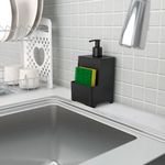 Dispenser_Para_Detergente_E_Esponja_Smile_Preto_650_Ml_Ref.1517P_Stolf