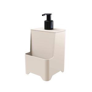 Dispenser Para Detergente/ Esponja Smile Polipropileno Areia 650ml 1517AR - Stolf