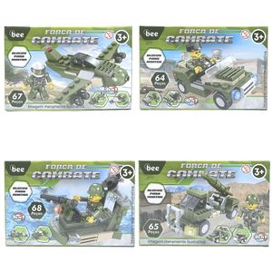 Conjunto Blocos de Montar Força de Combate Sortido LJM032 - honeyhome