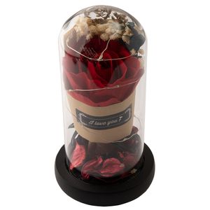 Flor Eterna Vermelha 20 LED's à Pilha AAA LM3645 - honeyhome