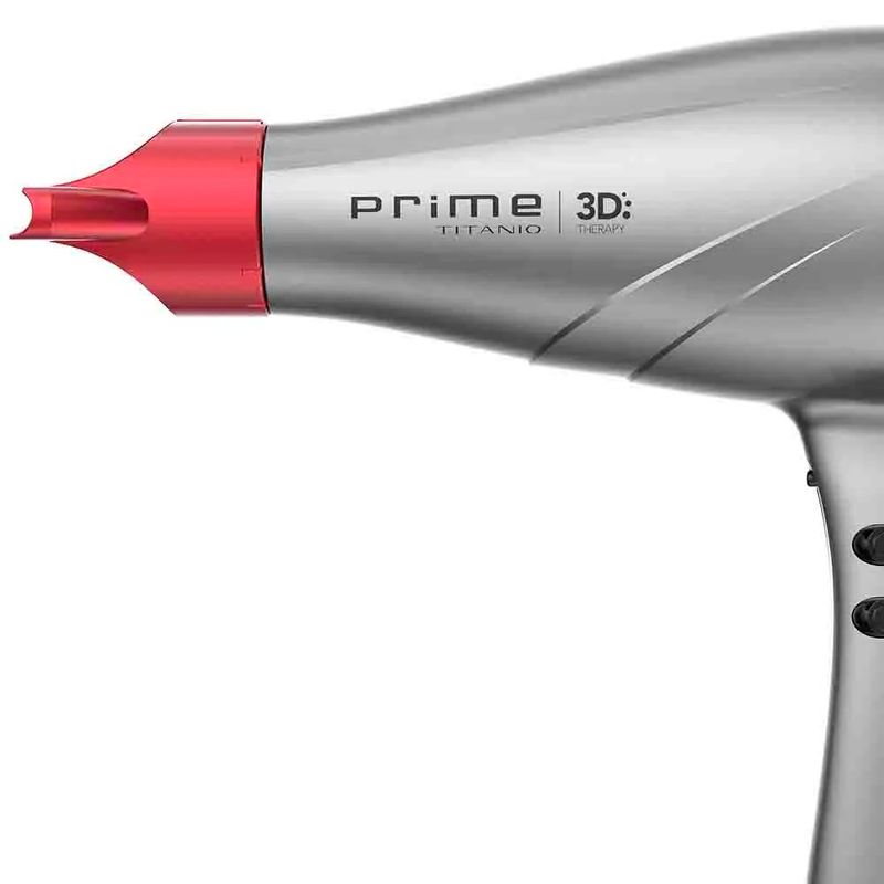 Secador de Cabelo Prime Titânio 3D Therapy 2300W Cinza 220V