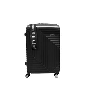 Mala de Viagem 24" Patroni com Rodinhas 360° Alça Telescópica Plástico ABS Preto 45x25x65cm LM3149 - honeyhome