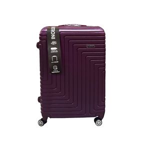 Mala de Viagem 28" Patroni com Rodinhas 360° Alça Telescópica Plástico ABS Bordô 48x30x74cm LM3143 - honeyhome