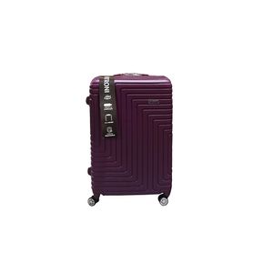 Mala de Viagem 20" Patroni com Rodinhas 360° Alça Telescópica Plástico ABS Preta 39x22x55cm LM3141 - honeyhome