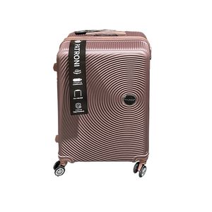 Mala de Viagem Patroni 28" Rodinhas 360º Com Alça Telescópica Plástico Abs Rose G: 48x30x74cm Ref.LM3147 honeyhome