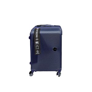 Mala de Viagem Patroni 24" Rodinhas 360º Alça Telescópica Plástico ABS Azul M 45x25x65cm LM3161 - honeyhome