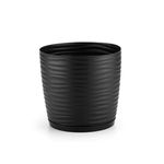 Vaso_Redondo_C/_Prato_Dunas_20x20cm_Preto_Ref.4032_Dasplast