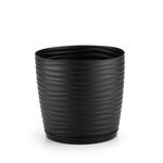 Vaso_Redondo_C/_Prato_Dunas_15x14cm_Preto_Ref.4022_Dasplast