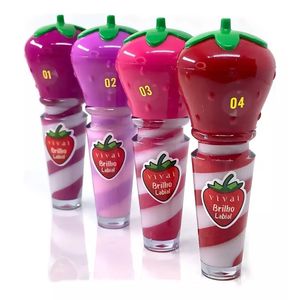 Brilho Labial Morango 4 Cores Sortidas 1 Unidade 302911 - Vivai