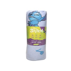 Jogo de Cama Solteiro Estampa Disney Stitch Song 30cm 2 Peças 0310505SG - Portallar