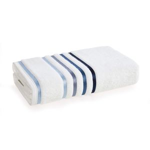 Toalha Rosto Lumina Branco/Azul 48x80cm 3675174 - Karsten