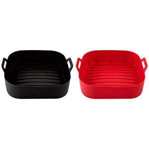 Forma para Fritadeira Elétrica Quadrada Silicone Sortida 19x19x7,3cm LM3575INO - honeyhome