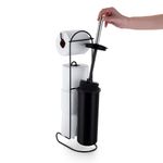 Suporte_Chão_Para_4_Papéis_Higiênicos_Com_Escova_Sanitaria_Black_Ref.2610_Arthi