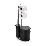 Suporte_Chão_Com_Lixeira_5l,_Porta_Papel_Higiênico_Duplo_E_Escova_Sanitaria_Black_Ref.2611_Arthi