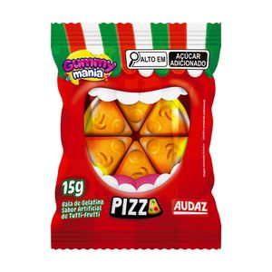 Bala Gummy Mania Pizza 15g Tutti-Frutti 027050027 - Audaz
