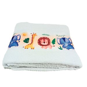 Toalha Lavabo Viena Infantil 100% Algodão Branco 49x29cm 0044501BRC - Mafratex