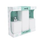 Kit_3_Peças_Para_Banheiro_(dispenser,_Porta_Escova_E_Porta_Algodão)_Smile_Polipropileno_Branco_Ref.1529BR_Stolf