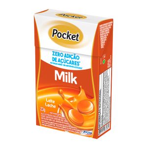 Bala Pocket Leite Zero Açucares 23g 303 - Riclan