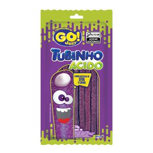 Bala Tubinho Uva Ácido 70g 1434 - Riclan