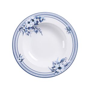 Prato Fundo Azzura Em Porcelana Decorada 23cm 96580167 - Tramontina