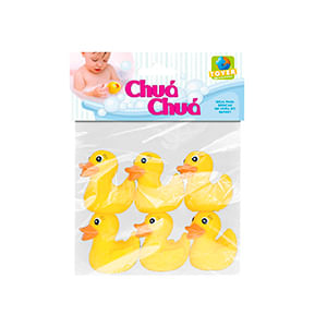 Kit Com 6 Patinhos Chuá Chuá Ref.3205 Toyer Brinquedos