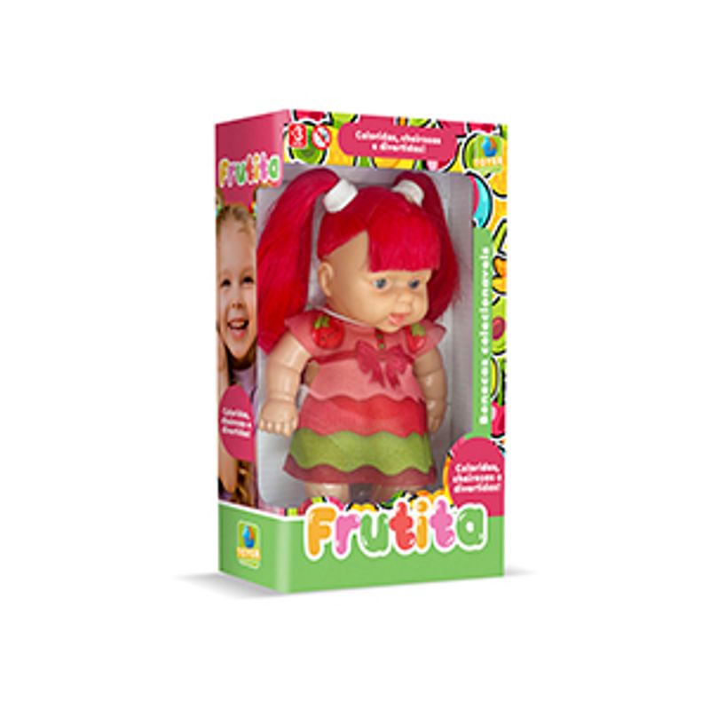 Boneca_Frutita_Morango_Ref.3300_Toyer_Brinquedos
