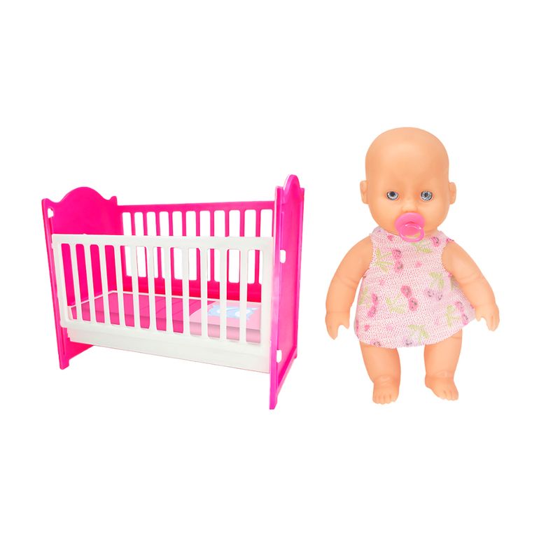 Boneca_Lovely_Baby_Soninho_com_Berço_3034_-_Toyer_Brinquedos