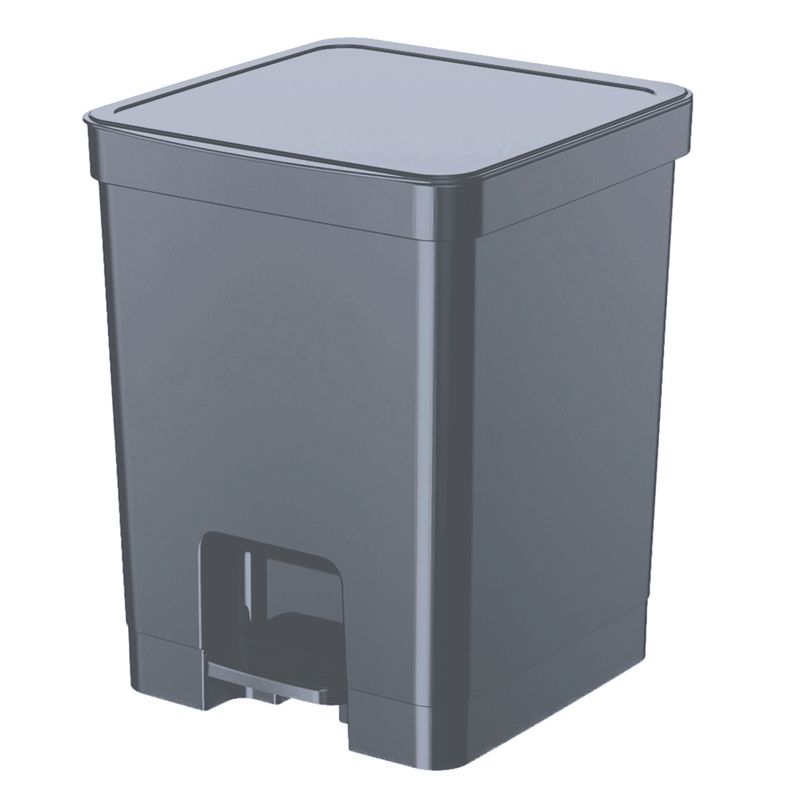Lixeira_Flat_Com_Pedal_14l_Chumbo_26x25x32cm_Ref.397004086_Nitron