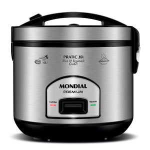 Panela Elétrica de Arroz PE4210X Preta/Inox 700W 127V 7415201 - Mondial