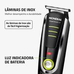 Aparador_de_Pelos_Supergroom_Bg04_Preto/verde_6w_Bivolt_Ref.7641001_Mondial