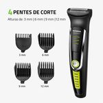 Aparador_de_Pelos_Supergroom_Bg04_Preto/verde_6w_Bivolt_Ref.7641001_Mondial