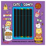 Livro_de_Colorir_Cute_&_Comfy_Coloring_Book_For_Adults_Capa_Roxa_Ref.9786560951891_Editora_On_Line