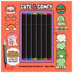 Livro_de_Colorir_Cute_&_Comfy_Coloring_Book_For_Adults_Capa_Laranja_Ref.9786560951884_Editora_On_Line