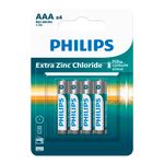 Pilha_Zinco_Philips_Aaa_R03l4b/59_Blister_Com_4_Unidades_Ref.3175_Philips