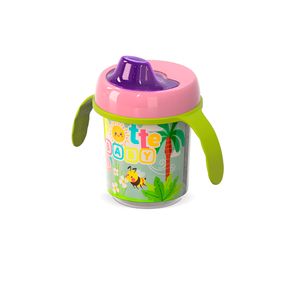 Copo Infantil Transição Com Alça Rosa 350ml AD0161 - potte