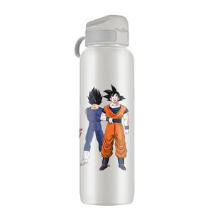 Garrafa Plástica 1 Litro Dragon Ball com Tampa Cinza 1755 - Bandeirante