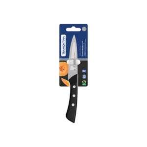 Faca para Legumes e Frutas Solutta com Lâmina em Aço Inox e Cabo em Policarbonato Preto 4" 24251104 - Tramontina