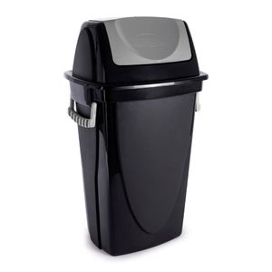 Lixeira E-Black Basculante Plástico 35,4L 3474 - Plasútil