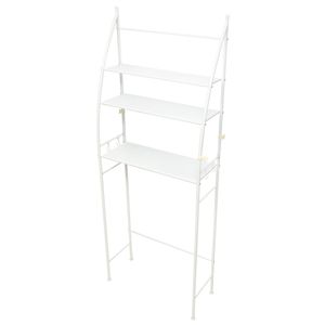 Estante Organizadora para Banheiro/ Lavanderia Multiúso Suporta Até 10kg Ferro 156x50x27cm LM4016 - honeyhome