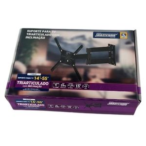 Suporte Triarticulado com Inclinação para TV 14" a 55" Preto CHEAPPR - Multivisão