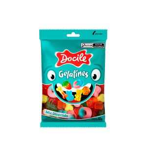 Bala Gelatines Mix Dicertido 80g 80289 - Docile