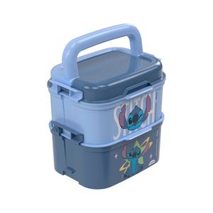 Mini Marmita Dupla Stitch Plástico 440ml 17898 - Plasútil